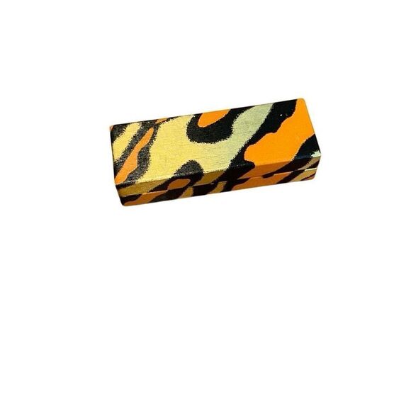 VINTAGE FABERGE FABERGETTE TIGRESS ROLL ON PERFUME 1/8 oz IN GOLDEN CASE FULL - Picture 9 of 10